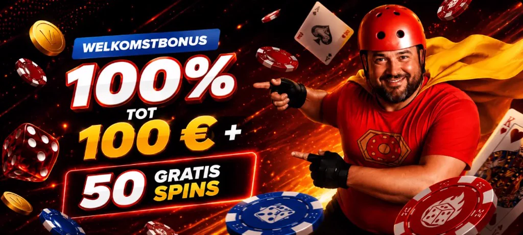 VegasHero Bonus: 100 % tot 100 &euro; + 50 free spins